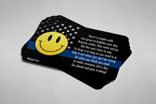 Load image into Gallery viewer, BlueLine (Black Flag) SmileCards (50)
