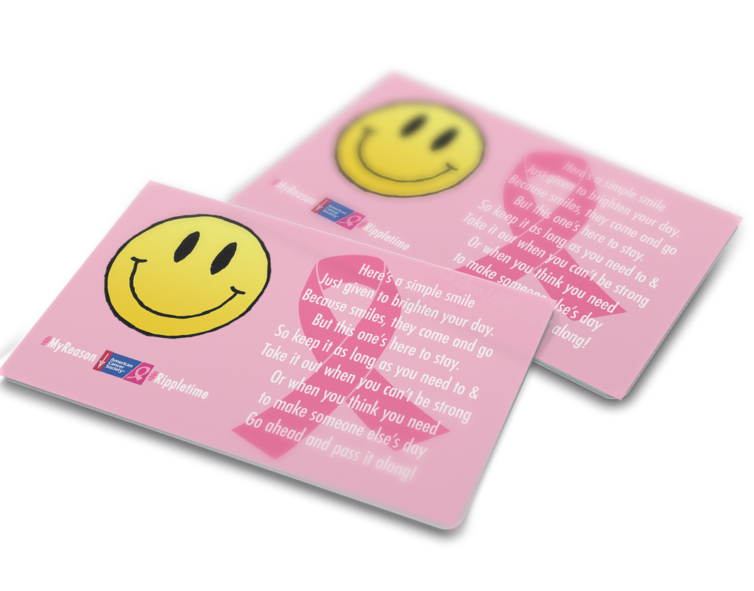 Breast Cancer Support - SmileCards (50)  (all proceeds DONATED)